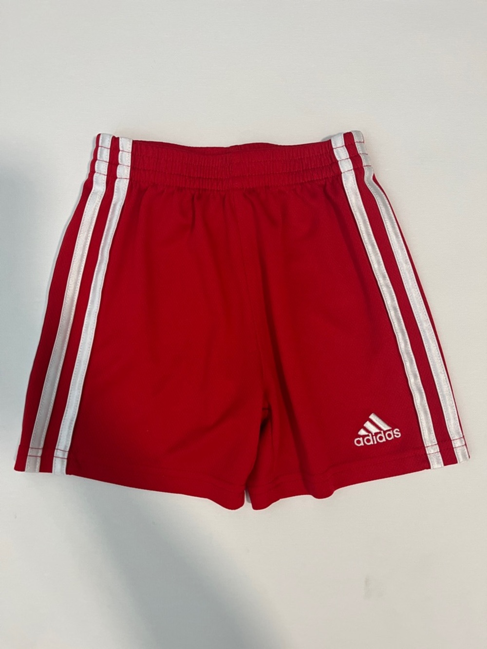 CLEARANCE 4 for $12 adidas Red Shorts with White Stripes size 3T EUC
